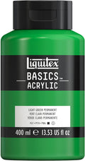 Liquitex BASICS Acrylic Paint, 400ml Bottle, Light Green Permanent by Liquitex