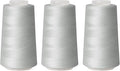 Sewing Thread Cone Set, 3 Pack Serger Thread, 3000 Yards Each, All Purpose by Unknown
