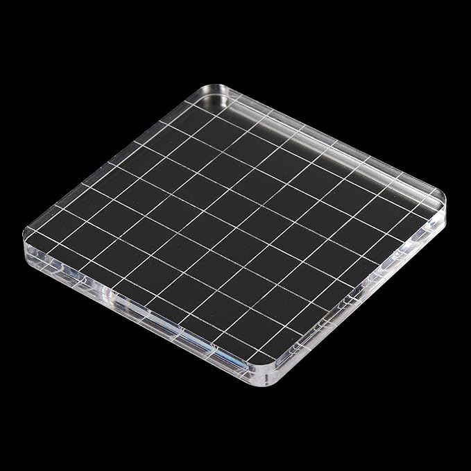 PATIKIL 3" x 3" Acrylic Stamp Block - Image 4