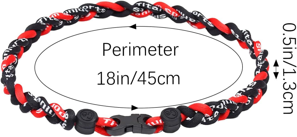 18inch Baseball Necklace,Fashion Tri-Braided Rope Tornado Necklace for Sports Fan