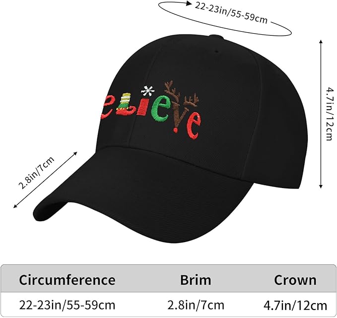 Embroidered Baseball Cap for Women Men Adjustable Baseball Hat Black Baseball Cap Trucker Hat