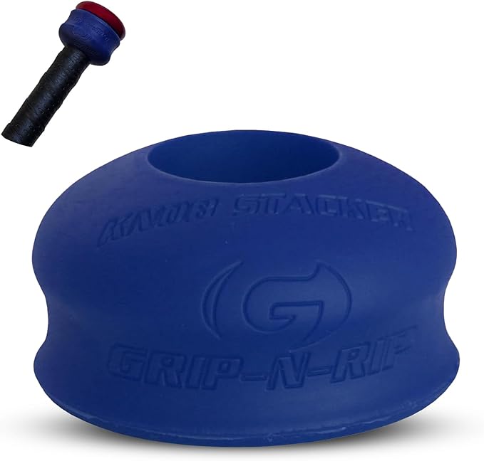 Grip-N-Rip Knob Stacker Choke-Up Ring for Baseball/Softball Bats Provides Choking Up Space & Relief from Bat Sting, Stackable for Custom Fit and Comfort