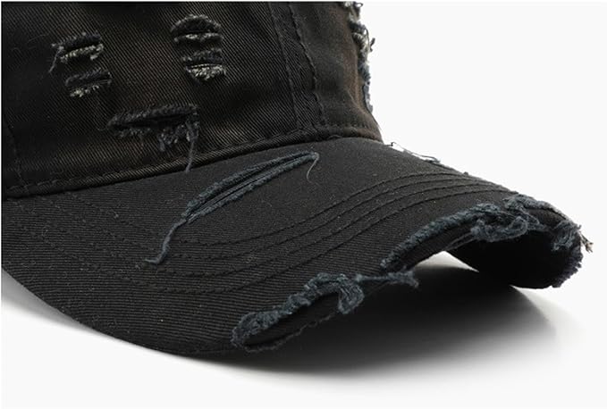 Trendy Original Washed Distressed Unstructured Baseball Cap Denim Cotton Soft Caps Adjustable Vintage Dad Hats Unisex