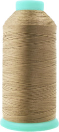 Mandala Crafts Bonded Nylon Thread Khaki Heavy Duty Sewing Threads by MandalaCrafts
