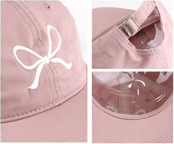 Bow-Tie Baseball Cap for Women Fashion Sun Hats for Women Trucker Hat Y2k Sun Cap Visor Cap Hiking Travel Trendy 2026