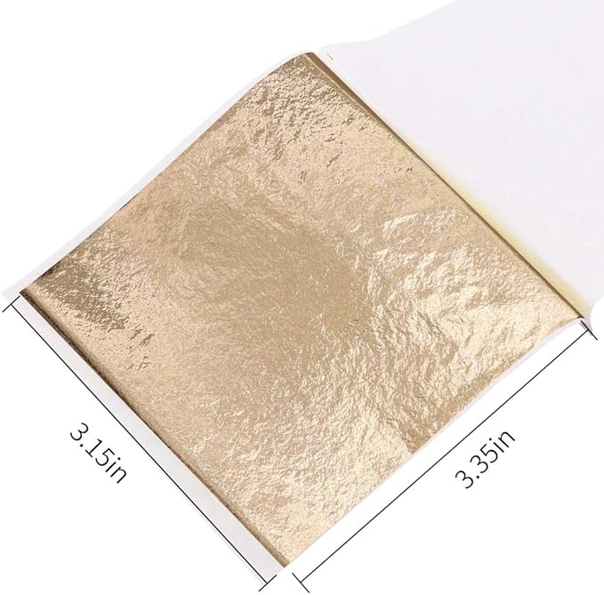 600Pcs KINNO Gold Leaf Sheets, Metal Leaf - Image 2