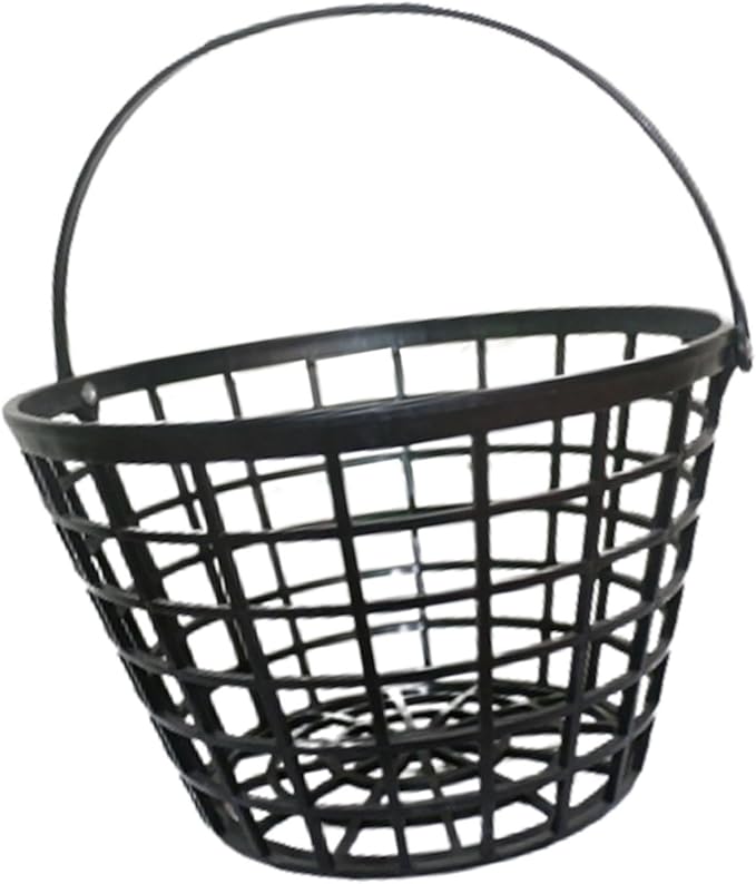 SM SunniMix Unbreakable Golf Ball Basket, Golfball Container with Handle Ball Holder Contains 25/50/100 Balls Range Accessories