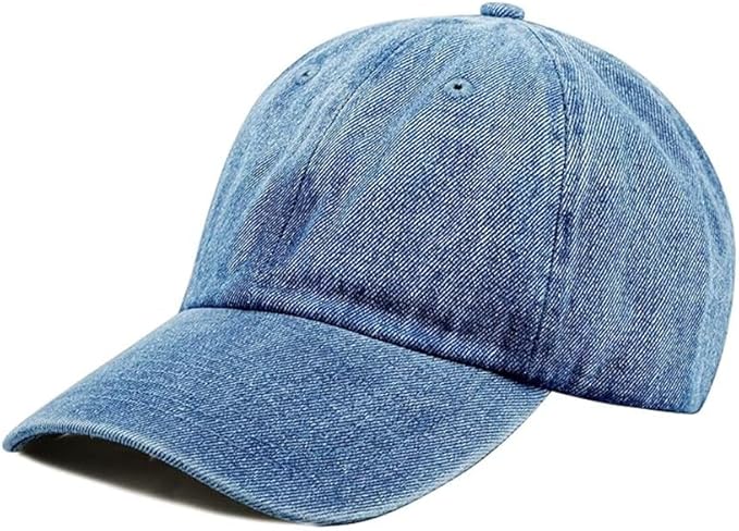 Cotton Baseball Cap Dad Hat – Washed Low Profile Adjustable Hat for Men Women Casual Outdoor Running Golf