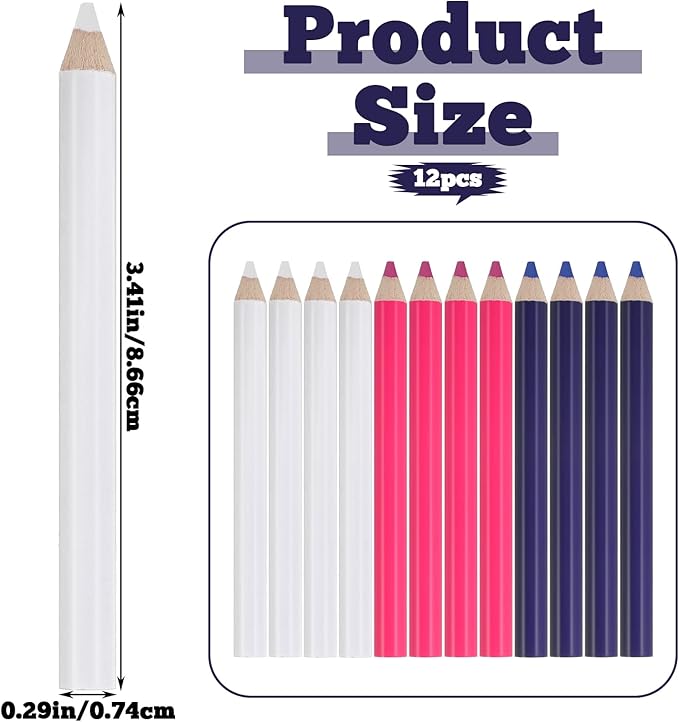 Hpmjz 12Pcs Fabric Tailors Markers - Image 2