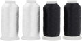 Mandala Crafts Black and White Heavy Duty Thread by MandalaCrafts