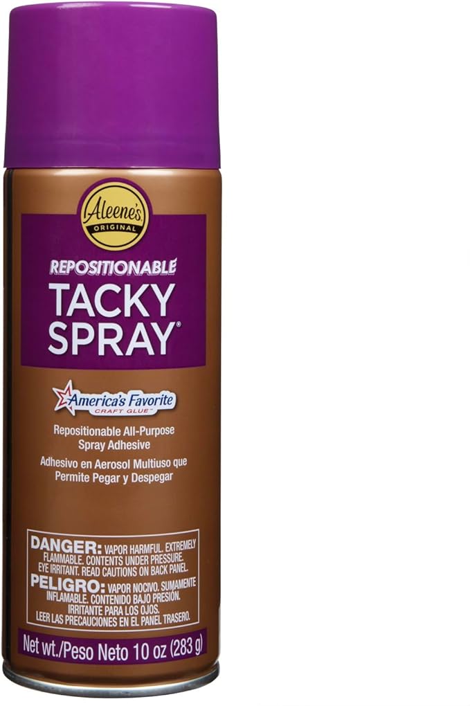 Aleene's Repositionable Tacky Glue Spray, All-Purpose, Temporary Bond Adhesive by Aleenes