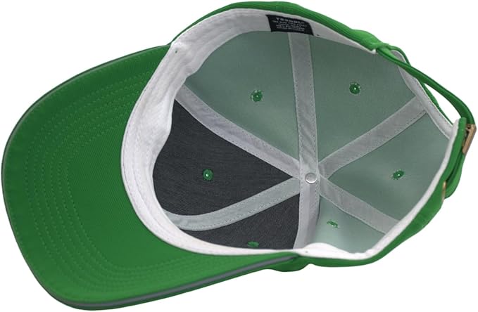 TSSGBL Men's Plain Baseball Hat - OSFM & XXL Big Head Fit，Adjustable Structured Ball Cap with Reflective Sandwich Brim