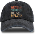 Humor Saying Adjustable Washed Cotton Baseball Cap, Funny Retro Trucker Hat Gift for Men Women Dad Husband Coworker