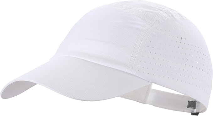 Connectyle Men's Breathable Run Hat Quick Dry Reflective Sport Cap Adjustable Lightweight Baseball Hat Unstructured Design