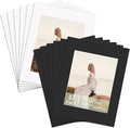 ZBEIVAN 12 Packs White and Black Colors 11x14 Picture Frame Mats by ZBEIVAN