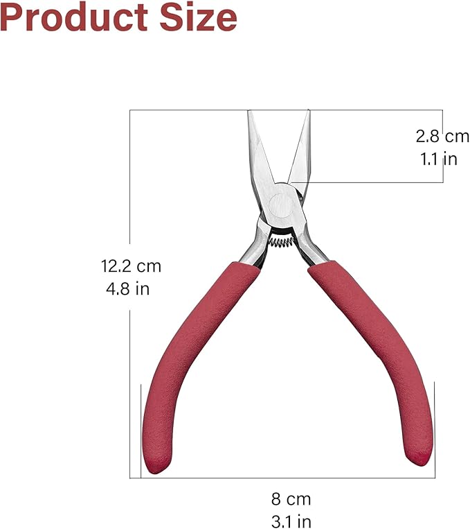 Jewelry Pliers, Spring Loaded Needle Nose Pliers - Image 2