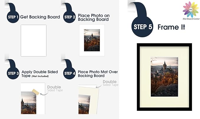 Mat Board Center, 8x10 for 5x7 Ivory Color Mats - Image 5