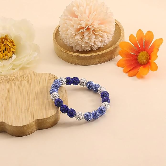 Baseball Bracelet for Women Men Baseball Mom Accessories Essentials Stuff Sparking Bead Bracelet Jewelry Baseballs Sport Fan Bracelet for Sports Game Team