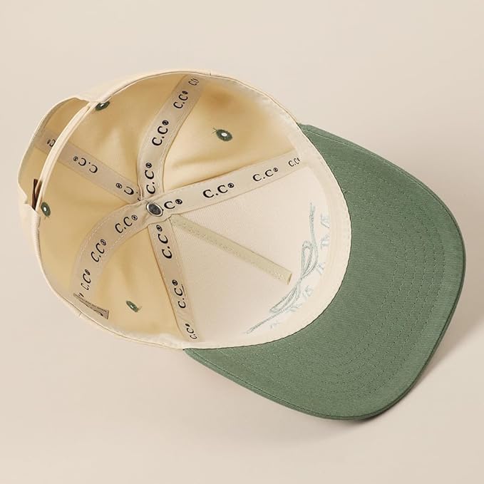 MIRMARU Two-Tone Vintage Canvas Trucker Hats for Men & Women, Adjustable Size Baseball Caps with Trendy Embroidered Design