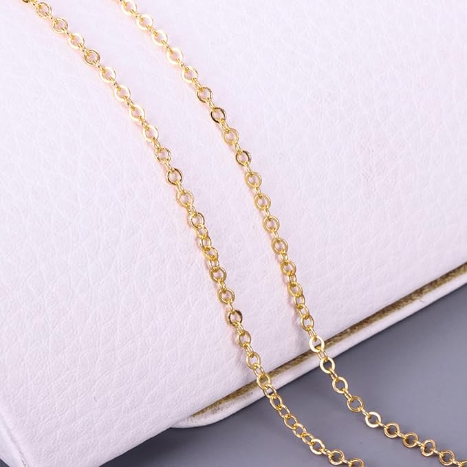Jishi 33ft Stainless Steel Gold Plated Chain - Image 4
