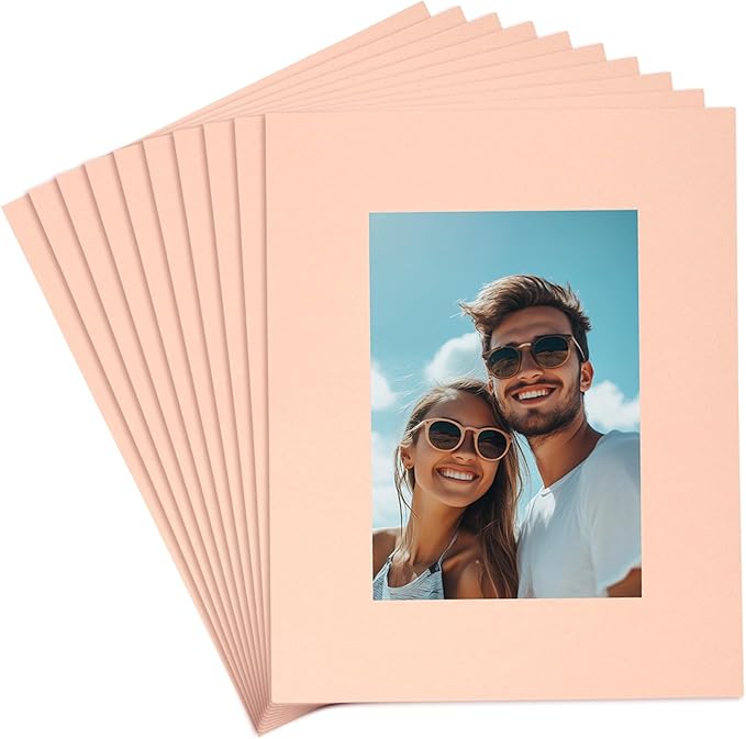 uxcell 10Pcs Picture Mats, 8 x 10 Mat Board Center by uxcell
