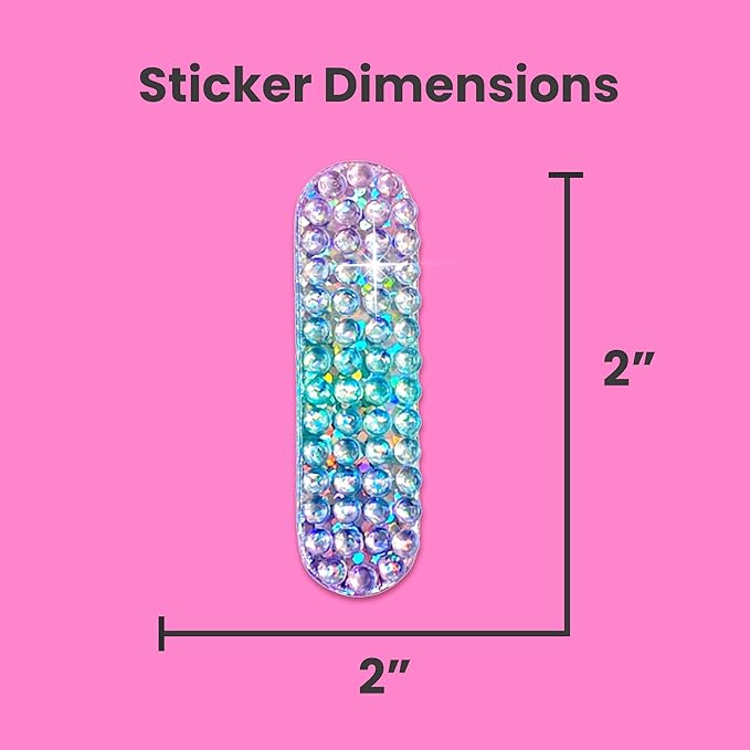 StickerBeans® Rhinestone Alphabet Letter Sticker I - Image 4