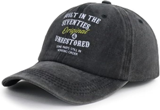 Built in The Nineties Eighties Seventies Sixties Fifties Forties Thirties Original Baseball Hat for Men Women