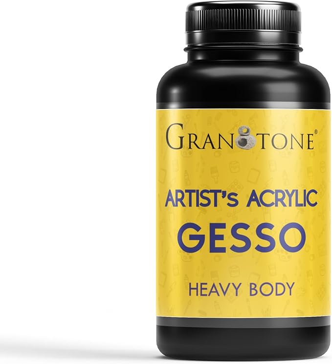 GRANOTONE Acrylic Gesso Water Base | Matte Finish | Interior/Exterior Use | by GRANOTONE