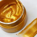 Shimmer Metallic Acrylic Paint Metallic Chalk Paste 1.7oz/50ml Deep Gold by JAJADO