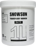 SNOWSUN Matte Varnish for Acrylic Painting, 1L Professional Acrylic Artist's by PainttheLightofInspiration