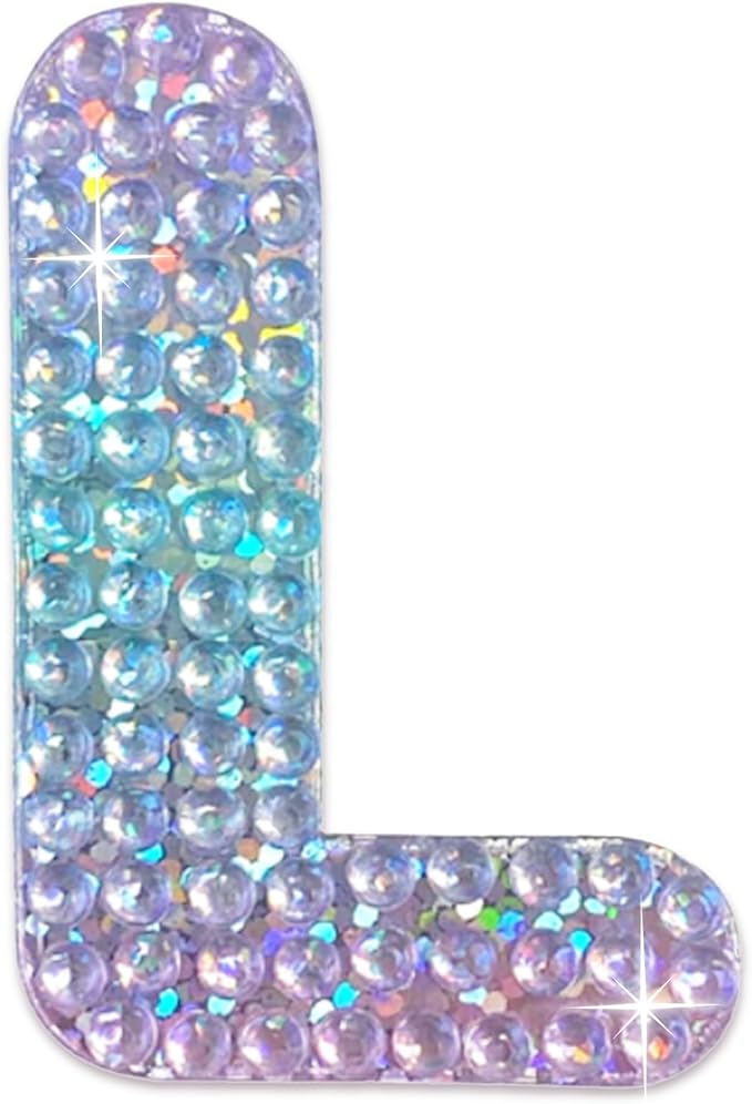 StickerBeans® Rhinestone Alphabet Letter Sticker L by StickerBeans