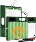 Baseball Dry Erase Lineup Board 15x10.5 Double Sided Coaching Whiteboard with 2 Markers Softball and Baseball Scorekeeping Accessories