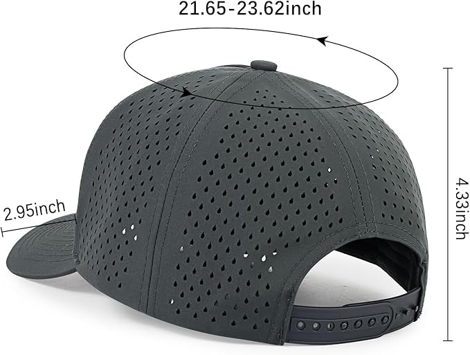 HH HOFNEN Quick Dry Baseball Cap Mesh Snapback Hat Sun and Rain Protection Golf Ball Cap for Men Women