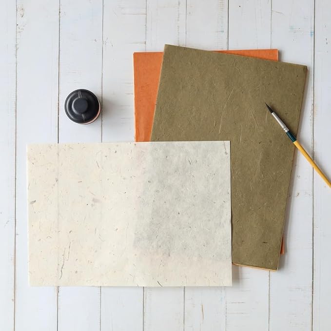 50 Sheets A4 Natural Fiber Mulberry Tree, Banan Bark Mulberry Paper Sheets Art - Image 4