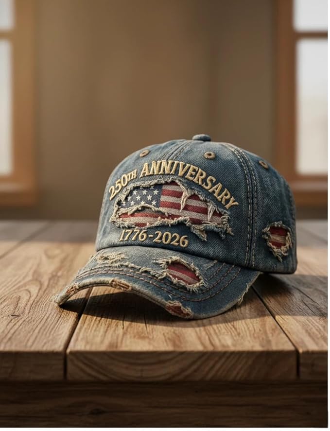 250th Anniversary USA Hat Eagle 250 Year American Anniversary Baseball Cap Adjustable Patriotic Hats