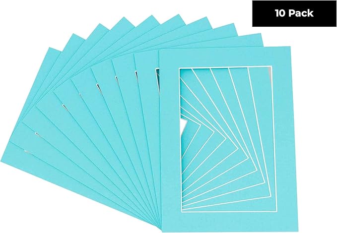 Pack of Ten 8.5x11 Mats Bevel Cut - Image 2