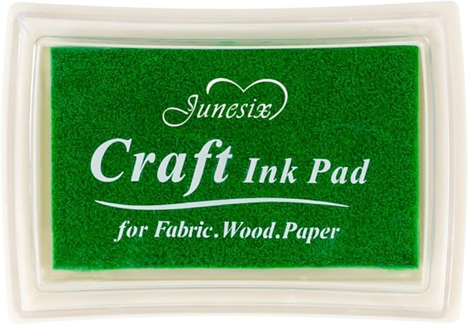 Green Ink Pad Finger Washable Kids Stamp Ink Pad by Ancwzoz