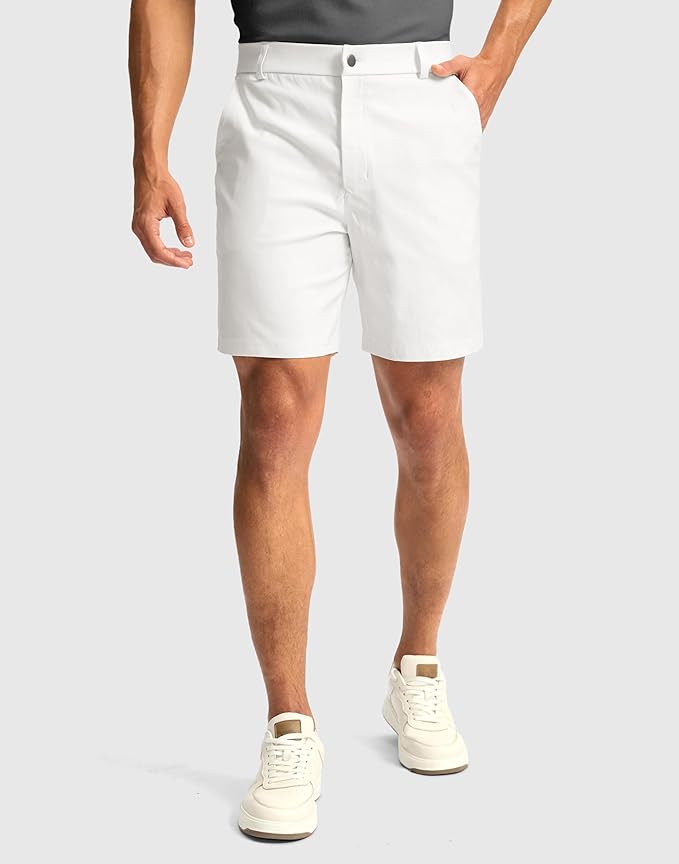 G Gradual Men's Golf Dress Shorts 5"/ 7"/ 9" Stretch Casual Work Flat Front Shorts for Men with 3 Pockets Quick Dry