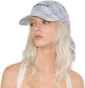 Women’s Plaid Bandana Baseball Cap – Y2K Adjustable Checkered Hat, Casual Streetwear Summer Fashion Visor Scarves