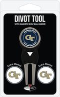 Team Golf NCAA Unisex-Adult Team Golf NCAA Divot Tool with 3 Golf Ball Markers Pack, Markers are Removable Magnetic Double-Sided Enamel
