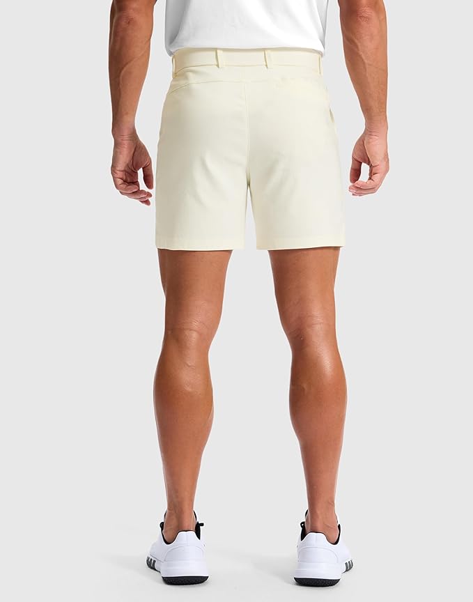 G Gradual Men's Golf Dress Shorts 5"/ 7"/ 9" Stretch Casual Work Flat Front Shorts for Men with 3 Pockets Quick Dry