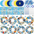 Hollowfly 48 Sets Hanukkah Wreath Craft Kits DIY Menorah Ornaments
