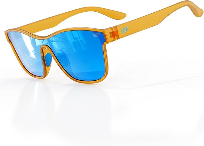 DEAFRAIN Polarized Sunglasses for Men Women - UV400 Protection 21.5g Sport Sun Glasses for Driving Fishing Running Golf