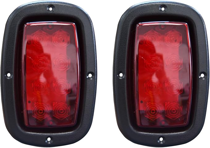 LED Golf Cart Headight Taillight Kit for Club Car Ds 1993-UP 12V Upgrade Basic Light Kit Compatible with Club Car DS