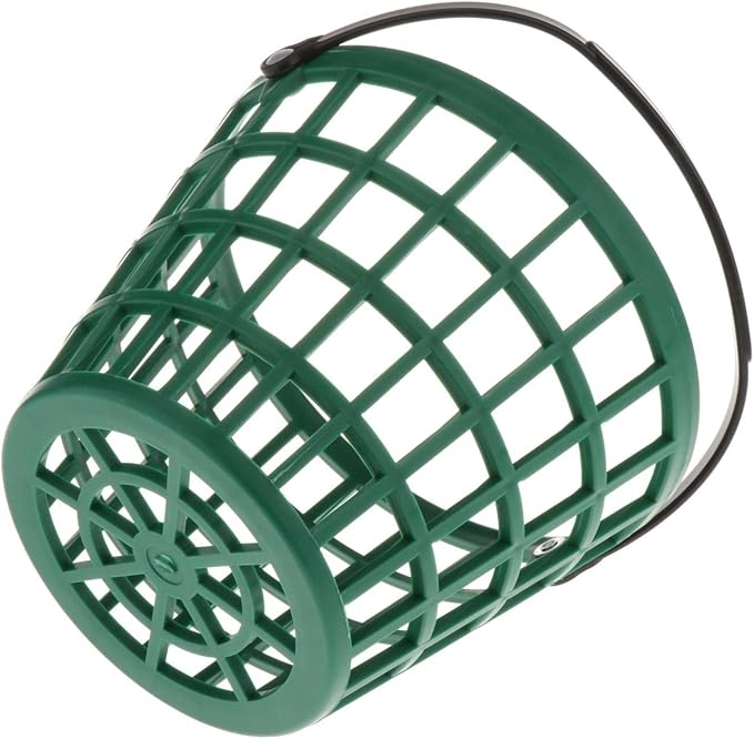 SM SunniMix Unbreakable Golf Ball Basket, Golfball Container with Handle Ball Holder Contains 25/50/100 Balls Range Accessories