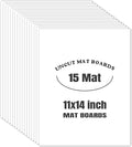 AUEAR, 15 Pack 11x14 Uncut Matte Boards White Photo Mat Board Great by AUEAR