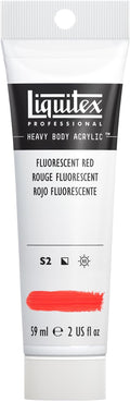 Liquitex Professional Heavy Body Acrylic Paint, 2-oz Tube, Fluorescent Red by Liquitex