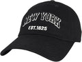 Elidan NY Dad Hat New York EST.1625 Cotton Cap, Adjust Buckle Strap, Unstructured Low-Profile NY Baseball Cap for Men & Women