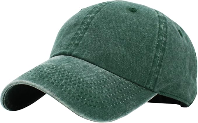 KBETHOS Classic Unisex Cotton Adjustable Low Crown Baseball Cap – Plain Dad Hat