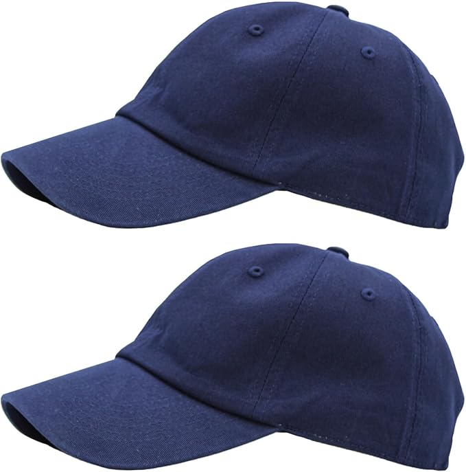 KBETHOS Classic Unisex Cotton Adjustable Low Crown Baseball Cap – Plain Dad Hat